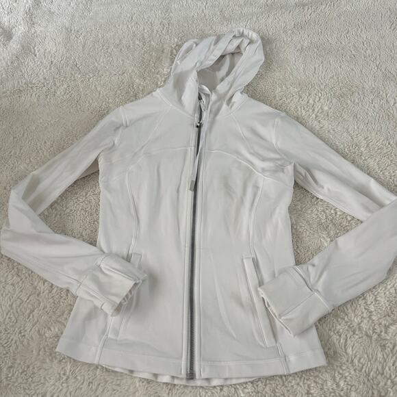 Womens Lululemon Define Nulu Jacket in White Size 6 Running Workout Clean/Soft - Picture 2 of 7